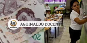 Aguinaldo diciembre 2023 para docente, docente México