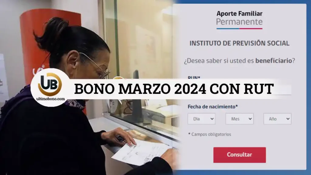 Bono marzo 2024 con RUT