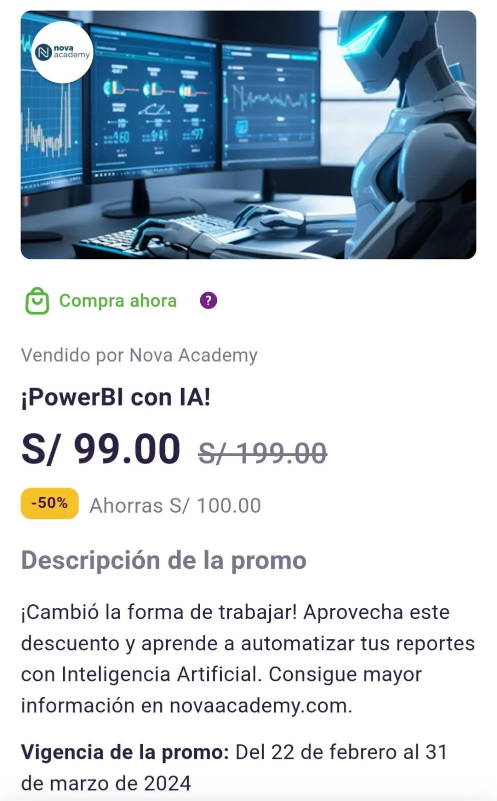 promoción nova academy