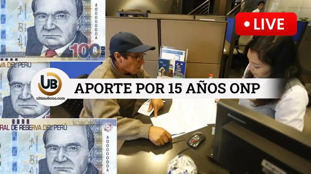 Aporte por 15 años ONP