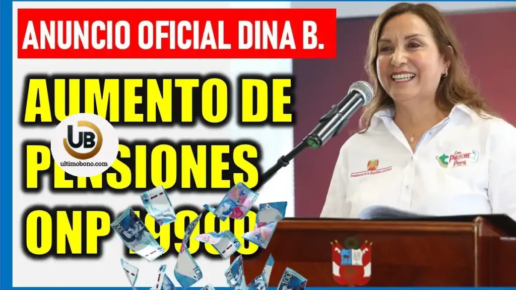 aumento de Pensión para jubilados ONP 2024
