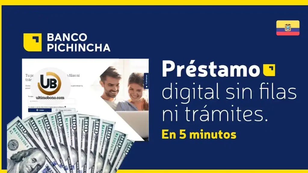 Crédito línea abierta online Pichincha, pide hoy 4 mil dólares