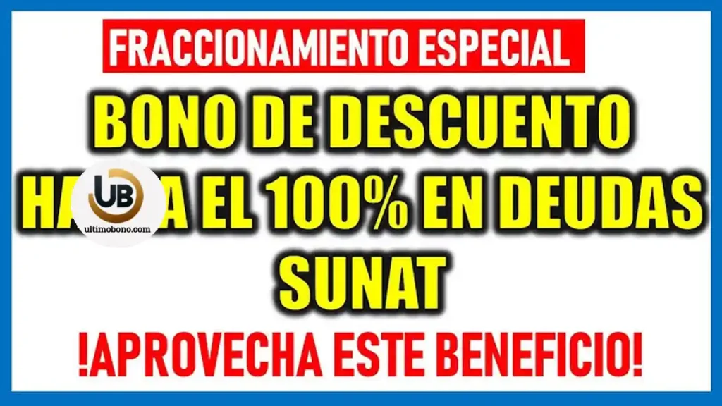 Bono descuento Sunat