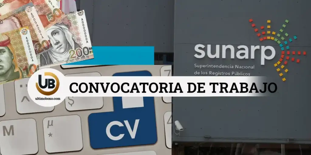 Sunarp convocatoria de trabajo