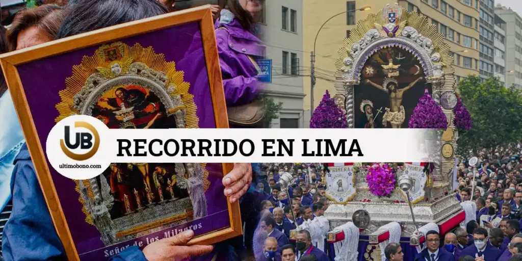Recorrido del Señor de los Milagros en Lima