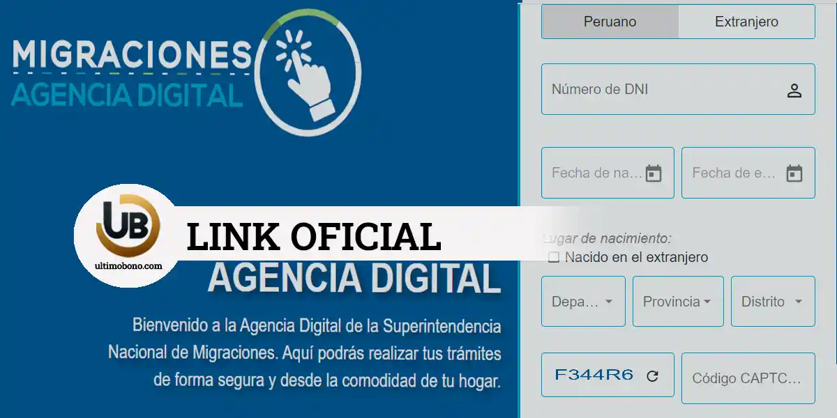 Sacar cita para pasaporte en Perú