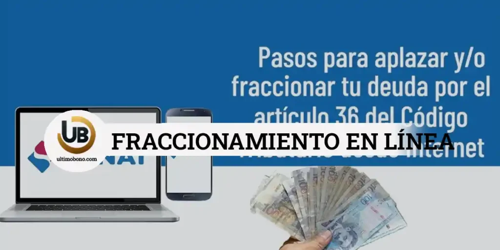 Sunat pago de fraccionamiento en línea