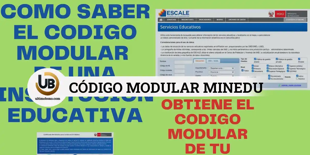 código modular de instituciones educativas nivel secundaria