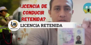 licencia de conducir retenida
