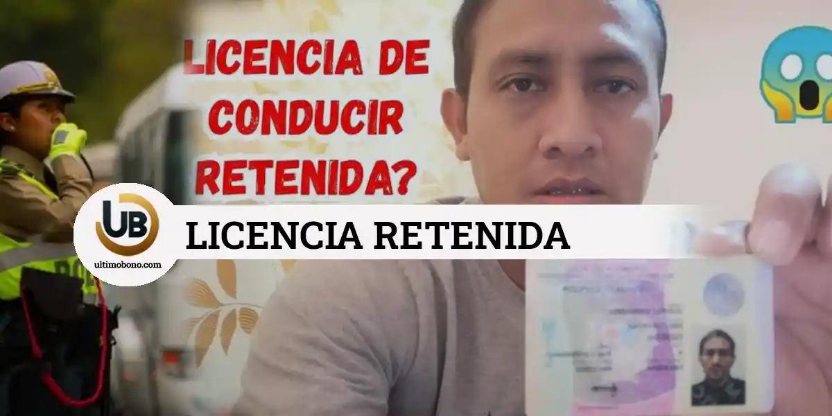 licencia de conducir retenida