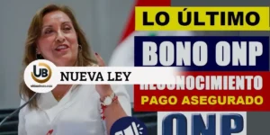 nuevo bono de reconocimiento onp 2024