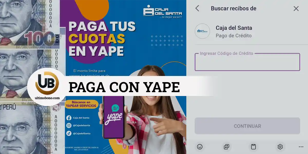 pagar préstamo en Caja del Santa con Yape