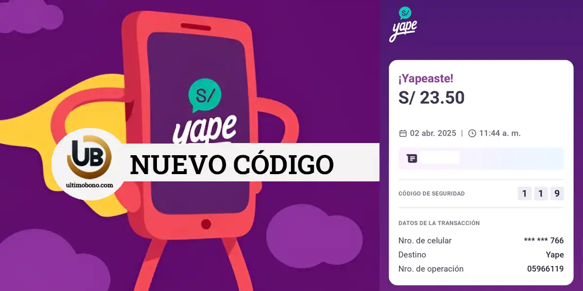 Nuevo código de seguridad Yape